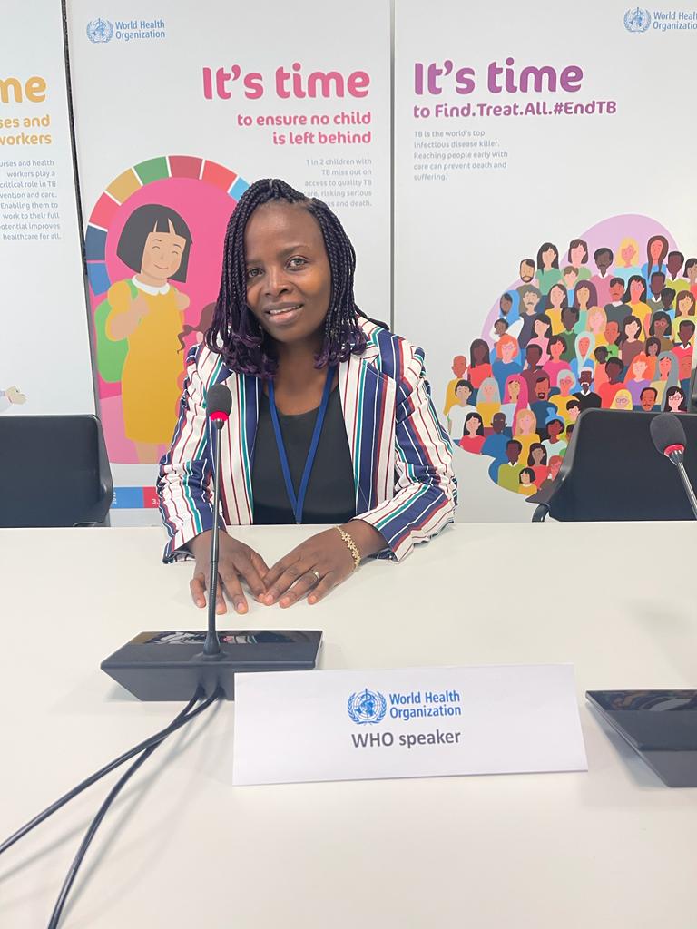 Dr. Ginyu Innocentia representing Klarah at World Health Organization